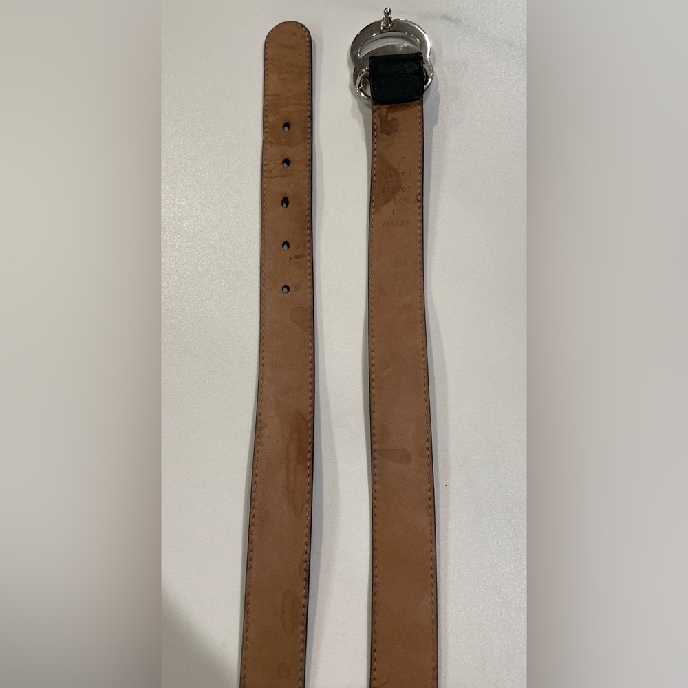 Gucci Silver GG Marmont Belt - Kids Large; fits 23-27” waist - Picture 8 of 10